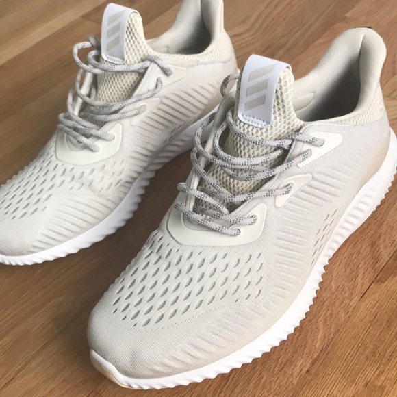 adidas alpha bounce cream white